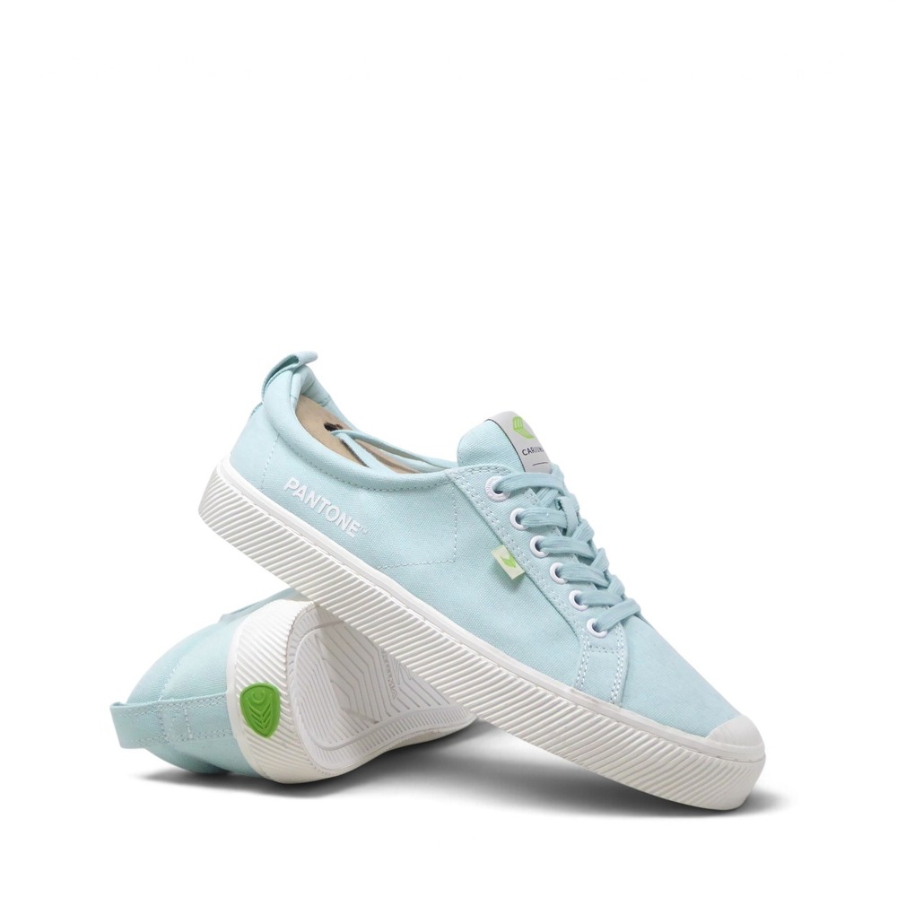 NEW Cariuma Mens Oca Low Pantone Canvas Sneakers Shoes Blue Size 10